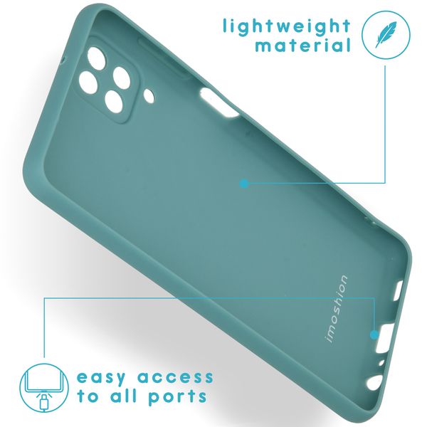 imoshion Coque Couleur Samsung Galaxy A12 - Vert foncé