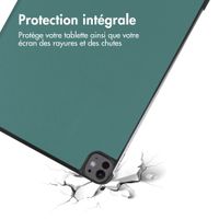 imoshion Coque tablette Trifold Apple iPad Pro 13 (2024) M4 - Vert foncé