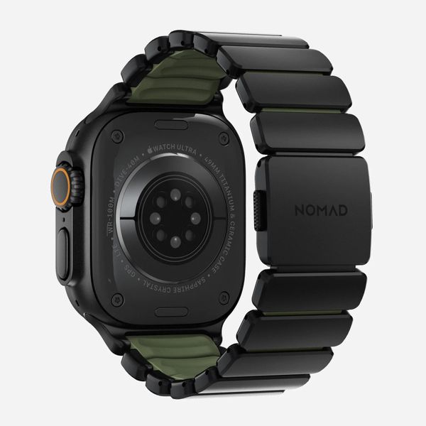 Nomad Bracelet Stratos Apple Watch | 44/45/46/49 mm - Forest Green / Black Titanium