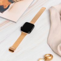 imoshion Bracelet pliant Milanese Apple Watch Series 1 á 9 / SE (38/40/41 mm) | Series 10 (42 mm) - Rose Dorée