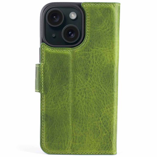 Wachikopa Étui de téléphone portefeuille Magic 2-in-1 iPhone 15 - Forest Green