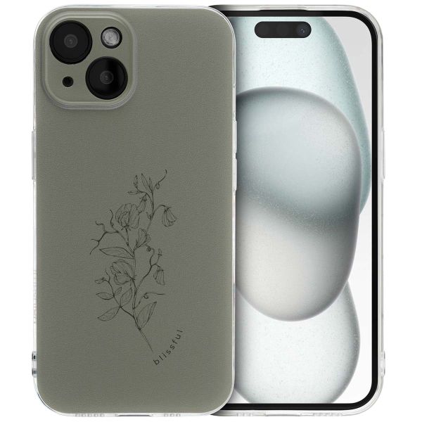 imoshion Coque Design iPhone 15 - Floral Green