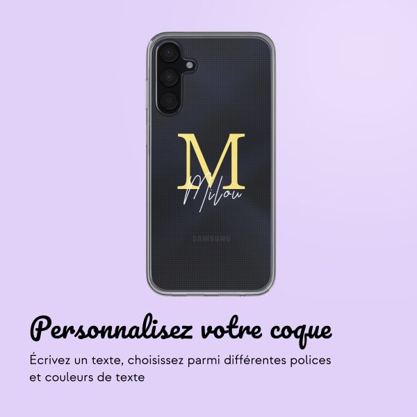Coque avec votre propre photo et/ou texte Samsung Galaxy A15 (5G/4G) - Letter