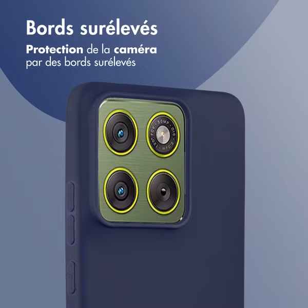 imoshion Coque Couleur Motorola Edge 70 - Bleu foncé