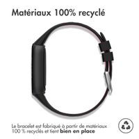 imoshion Bracelet sportif en silicone Fitbit Luxe - Noir/Rose