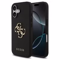 Guess Coque Big 4G Logo Grained Apple iPhone 17 - Noir