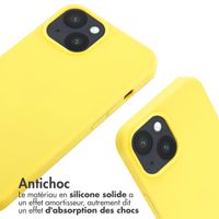 imoshion Coque en silicone avec cordon iPhone 14 - Jaune