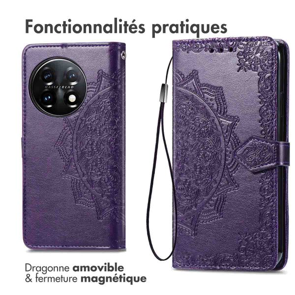 imoshion Etui de télephone Mandala OnePlus 11 - Violet