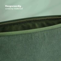 Selencia Pochette ordinateur Corduroy 15-16 pouces - Sage Green