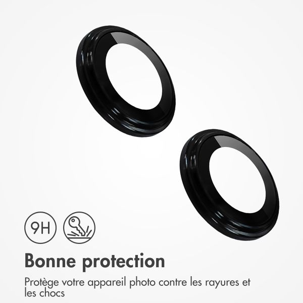 imoshion ﻿Lot de 2 protections d'objectif de caméra iPhone 14 / 14 Plus - Noir