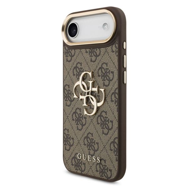 Guess Coque 4G Metal Logo Backcover Apple iPhone Air - Gold Edge - Brown
