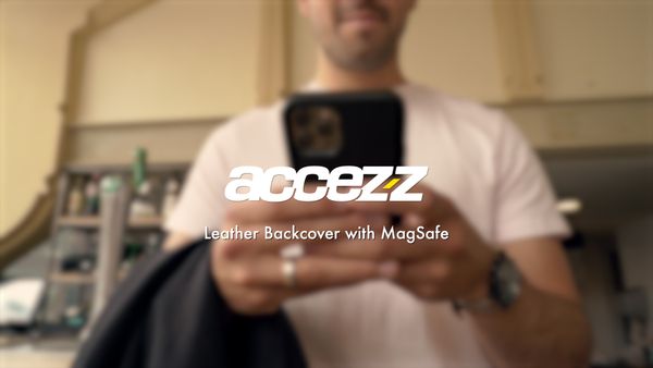 Accezz Leather Backcover avec MagSafe Apple iPhone 14 Plus - Noir