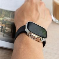 imoshion Coque rigide brillante à couverture complète Apple Watch Ultra / Ultra 2 / Ultra 3 - 49 mm - Argent