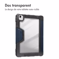 Accezz Coque tablette Rugged Trifold Apple iPad Air 11 pouces (2025) M3 / (2024) M2 / Air 5 (2022) / Air 4 (2020) - Bleu foncé