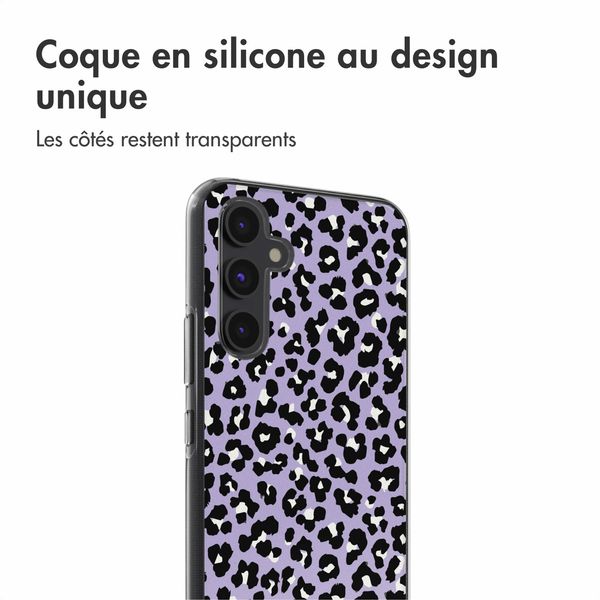 imoshion Coque Design Samsung Galaxy A54 (5G) - Leopard Lilac