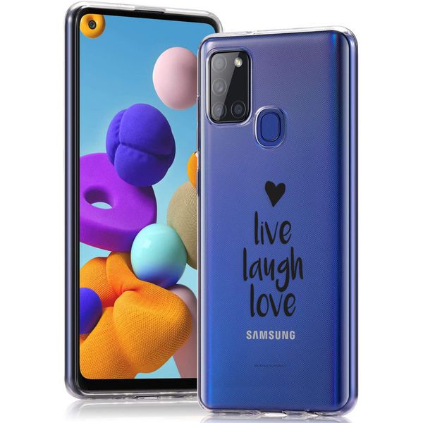 imoshion Coque Design Samsung Galaxy A21s - Live Laugh Love