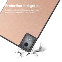 imoshion Coque tablette Trifold Lenovo Tab K11 Plus - Rose Gold