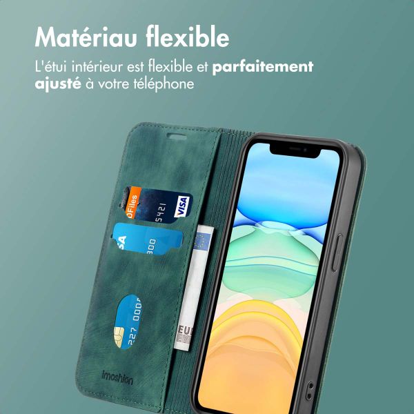 imoshion Étui de téléphone portefeuille Slim Apple iPhone 11 - Vert