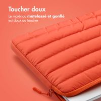 imoshion Pochette ordinateur Puffer 15-16 pouces - Apricot Crush Orange