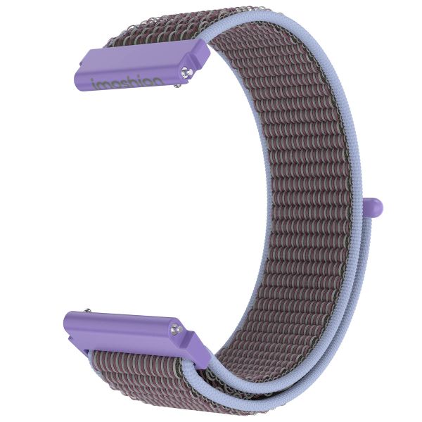 imoshion Bracelet en nylon avec fermeture velcro - Connexion universelle 20 mm - Violet