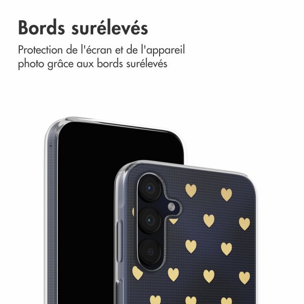 imoshion Coque Design Samsung Galaxy A35 - Golden Hearts