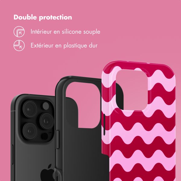Selencia Coque arrière Vivid Apple iPhone 16 Pro - Wave Vibes Lipstick