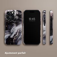 Selencia Coque arrière Vivid avec MagSafe Apple iPhone 16 Pro - Chic Marble Black