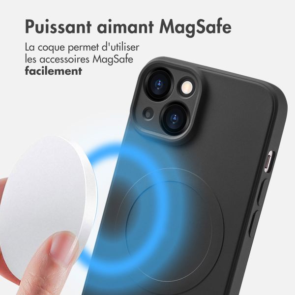 imoshion Coque Couleur avec MagSafe iPhone 14 - Noir