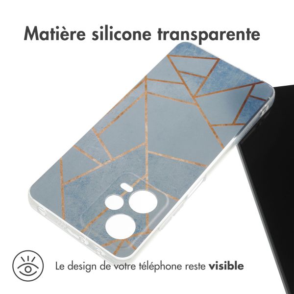 imoshion Coque Design Xiaomi Redmi Note 12 Pro (5G) - Blue Graphic