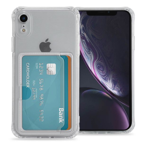 imoshion Coque silicone avec porte-cartes iPhone Xr - Transparent