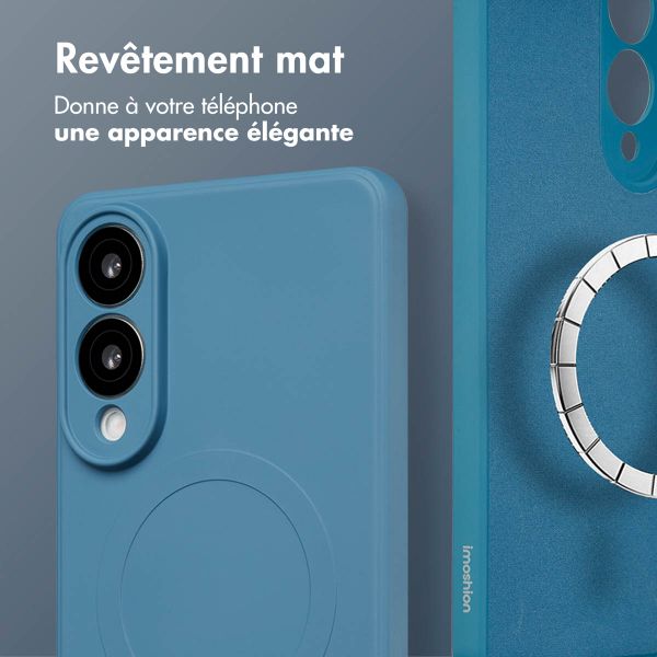 imoshion Coque Couleur avec MagSafe Samsung Galaxy S25 Edge - Bleu foncé