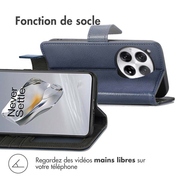 imoshion Étui de télephone portefeuille OnePlus 12 - Bleu foncé