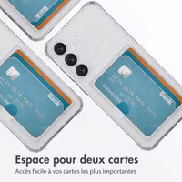 imoshion Coque silicone avec porte-cartes Samsung Galaxy S25 FE - Transparent