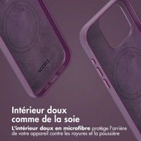 Accezz Étui de télephone portefeuille en cuir 2-en-1 avec MagSafe Apple iPhone 15 Pro - Heath Purple