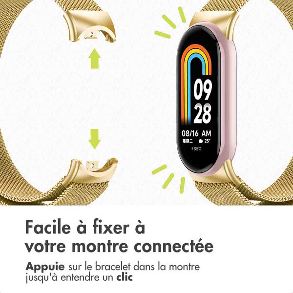 imoshion Bracelet magnétique milanais Xiaomi Smart Band 8 / 9 - Doré