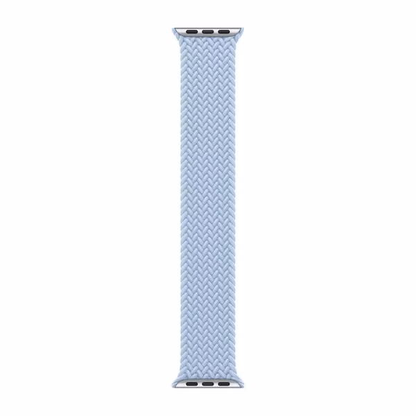 Apple Bracelet Solo tressé Apple Watch | 44/45/46/49 mm - Taille 5 - Light Blue