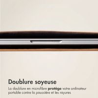 Accezz Leather Pochette ordinateur Apple MacBook 13 pouces - Cognac