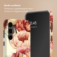 Selencia Coque arrière Vivid Samsung Galaxy S24 FE - Vintage Peony