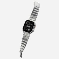 Nomad Bracelet Stratos Apple Watch | 44/45/46/49 mm - Forest Green / Natural Titanium