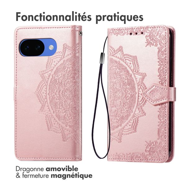 imoshion Etui de télephone Mandala Google Pixel 10a - Rose Doré