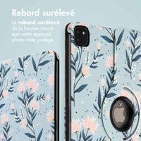 imoshion Coque Design rotatif à 360° Apple iPad Pro 12.9 (2018/2020/2021/2022) - Flowers