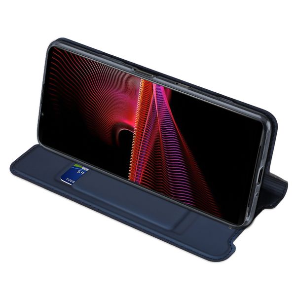 Dux Ducis Étui de téléphone Slim Sony Xperia 1 III - Bleu foncé
