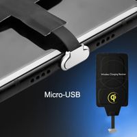 Récepteur de charge sans fil Qi avec connexion Micro-USB