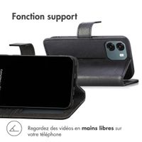 imoshion Étui de télephone portefeuille de luxe Oppo A6 (5G) - Noir