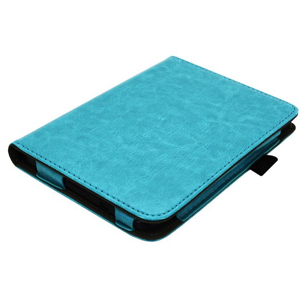imoshion Étui de liseuse portefeuille en cuir végan Kobo Clara HD - Bleu clair