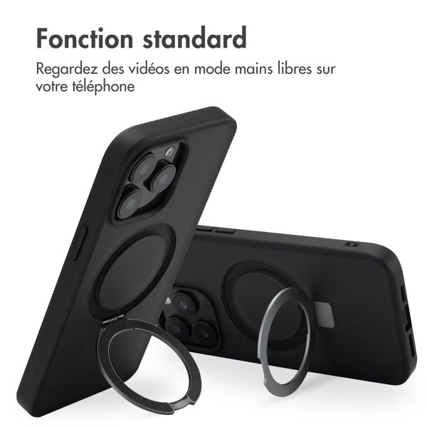 Accezz Coque Ring Stand avec MagSafe Apple iPhone 15 Pro Max - Noir