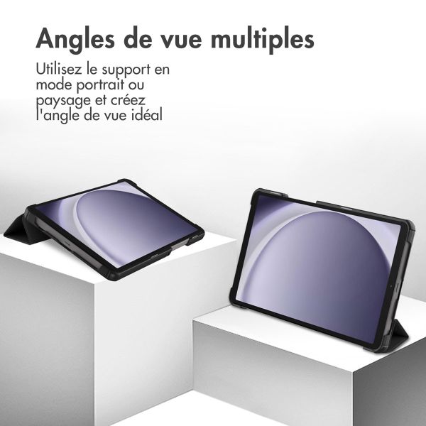 imoshion Coque tablette Trifold Samsung Galaxy Tab A11 / A9 8.7 pouces - Noir