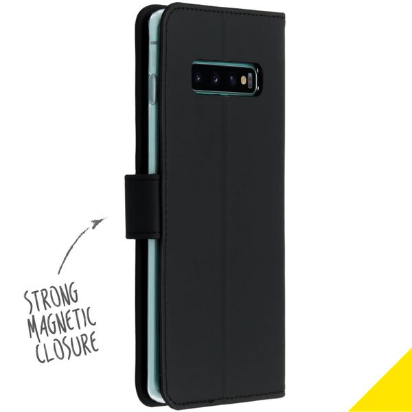 Accezz Étui de téléphone Wallet Samsung Galaxy S10 Plus - Noir