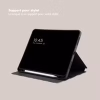 Selencia Coque tablette Vivid Apple iPad Air 11 pouces (2025) M3 / (2024) M2 / Air 5 (2022) / Air 4 (2020) - Art Wave Black