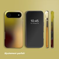 Selencia Coque arrière Vivid avec MagSafe Apple iPhone Air - Gradient Olive Dust